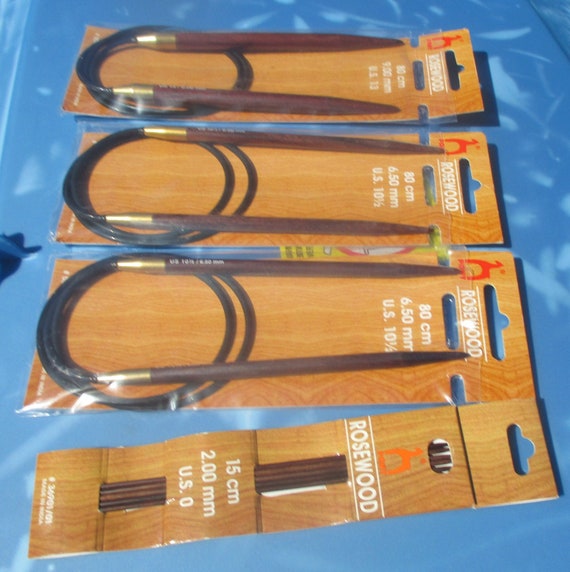 Pony Rosewood Knitting Needles Circular 32 and Double Etsy
