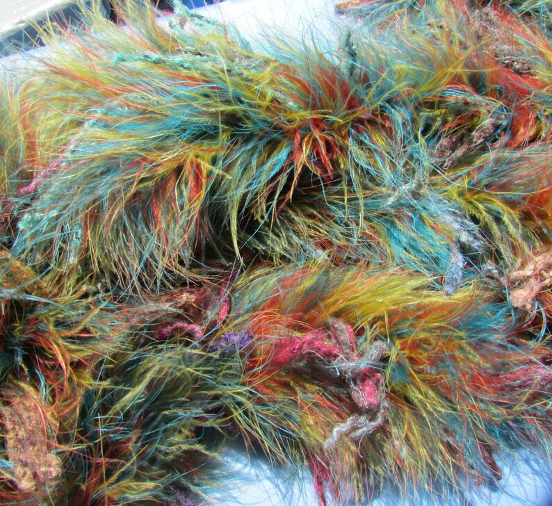 Noro Yarn Hand Dyed Boa Super Feather Color 3 Luxury Etsy
