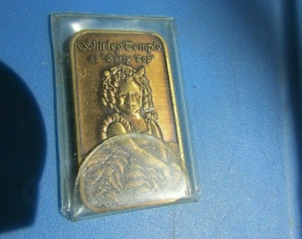 Shirley Temple Curly Top Movie Memorabilia Ingot Bar Bronzed Rare