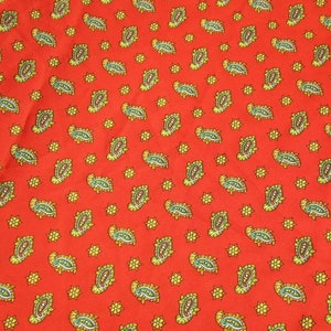 Vintage Fleur De Lis Paisley Fabric Floral Mod Psychedelic 5 yards