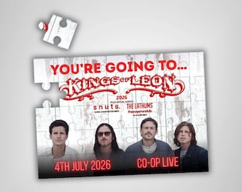 Kings of Leon-tour: onthulling van cadeau-puzzel op maat