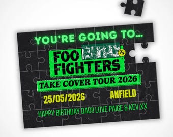 Foo Fighters Tour - Individuelles Puzzle Geschenk Verkauf