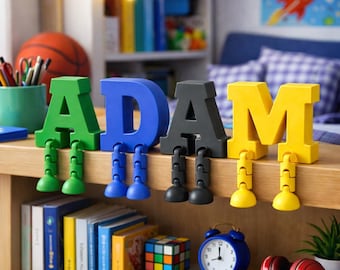 Custom 3D Printed Name Letters, Personalized Desk Decor, Nursery Sign