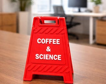 Custom Desk Sign, Funny Office Decor, Personalized 3D Printed A-Frame