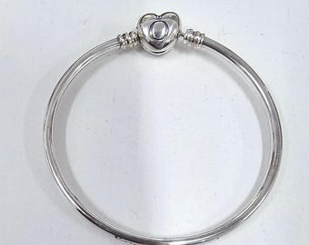 Pandora Engraved "You Are So Loved" Bracelet Heart Bangle