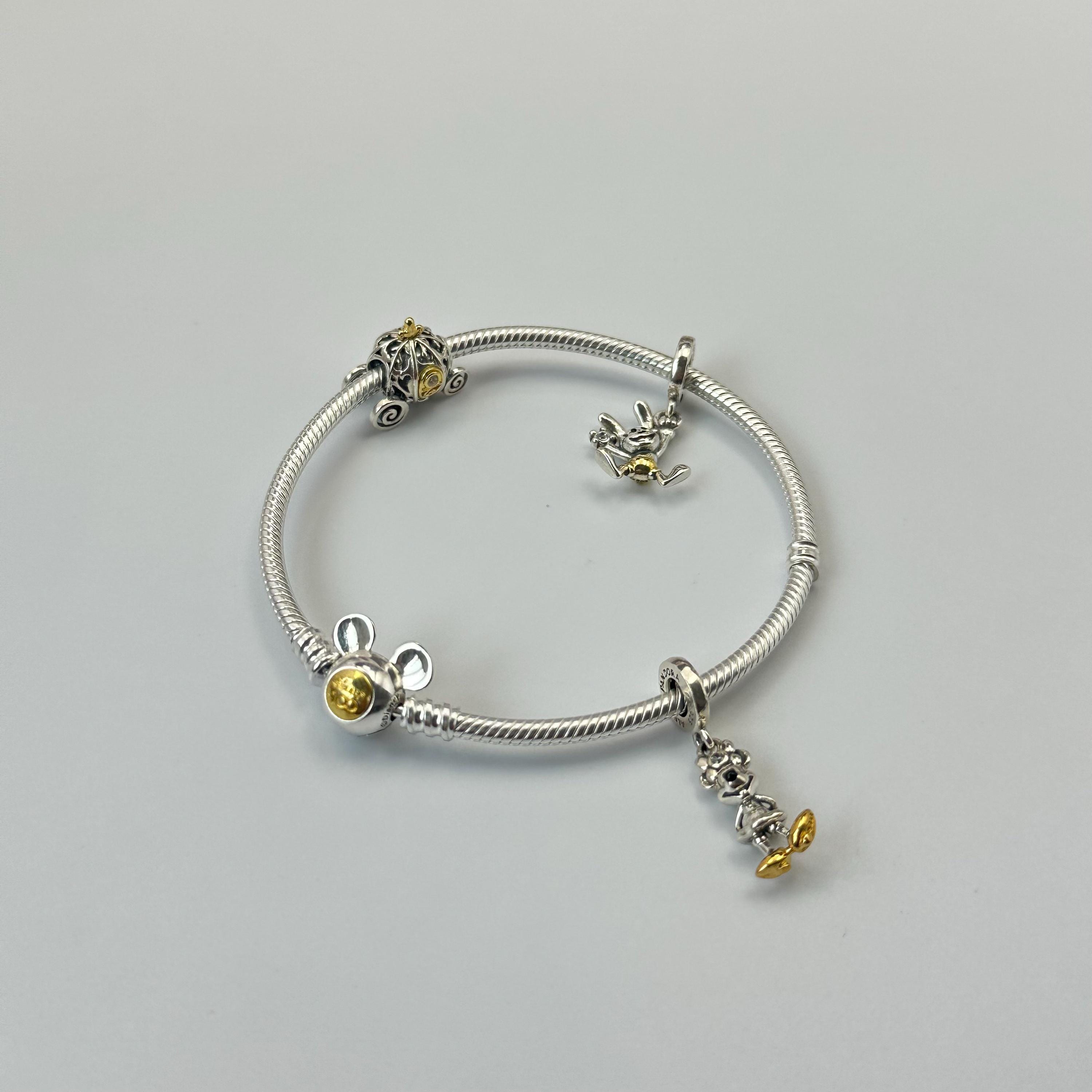 Pandora 100 Anniversary, Cinderella & Minnie Mouse Charm and