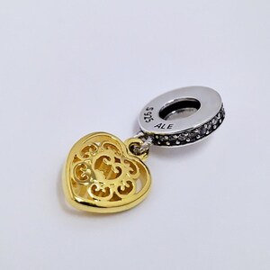 pandora charm bead magnificent heart pendant s925 ale