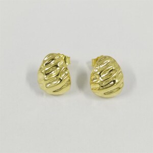 pandora rippled wide hoop earrings