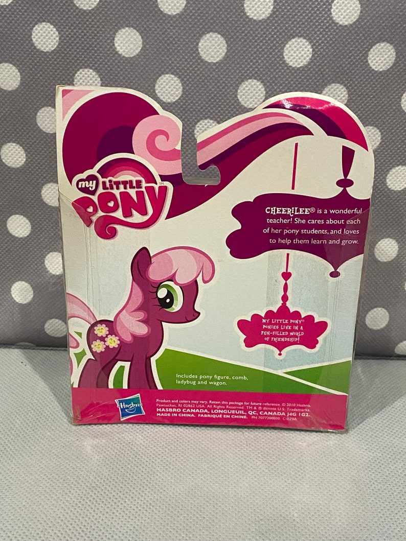 My Little Pony G4 Cheerilee NIB MIP Pet Wagon Neu Komplettes Vintage MLP Pony Retro Vintage Brushable Bild 4