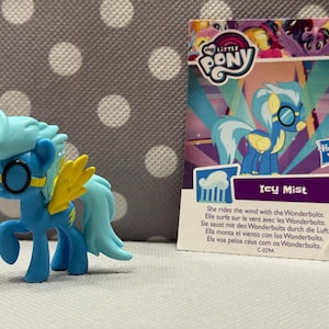 My Little Pony G4 Mini Blind Bag Figure Icy Mist 2018 New Vintage MLP Retro Vintage Wave 23 Complete with Card Wonderbolts Wonder Bolts