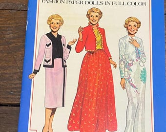 President Ronald Reagan wife Nancy Reagan paper dolls Tom Tierney Dover Publications 1983 Vintage Uncut Movie Memorabilia Americana Election