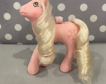 My Little Pony G1 Geißblatt flattern Vintage Flügelstürmer MLP Pink Flower Pegasus