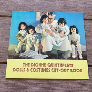 The Dionne quintuplets dolls & costumes cut out book paper doll B. Shackman Collection Publications 1984 Vintage Uncut Celebrity Memorabilia