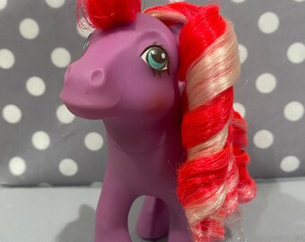 My little Pony G1 Zuckerstange Caramel Crunch Vintage MLP lila Pony MLP Retro