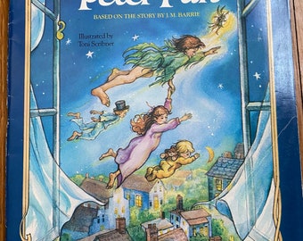 Vintage color and keep Peter Pan coloring book by happy house
