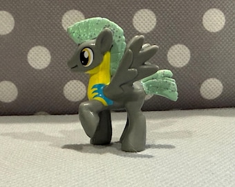 My Little Pony G4 Mini Blind Bag Figure Thunderlane Wonderbolt Pegasus 2017 New Vintage MLP Retro Vintage Wave 22 Thunder Lane Glitter Mane