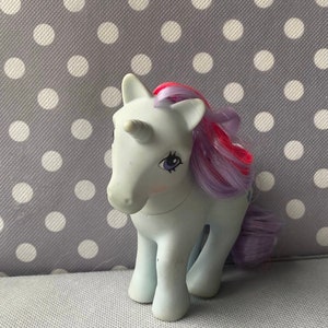 My Little Pony G1 Glitzer Einhorn Wunderkerze Vintage MLP lila Pony MLP Retro Bild 6