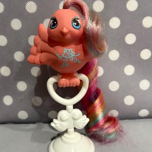 Fairy Tail Bird Taffeta  FairyTails FairyTales Tale Like New Vintage MLP Retro Brushable  SLH Super Long Hair Stand Hasbro My Little Pony