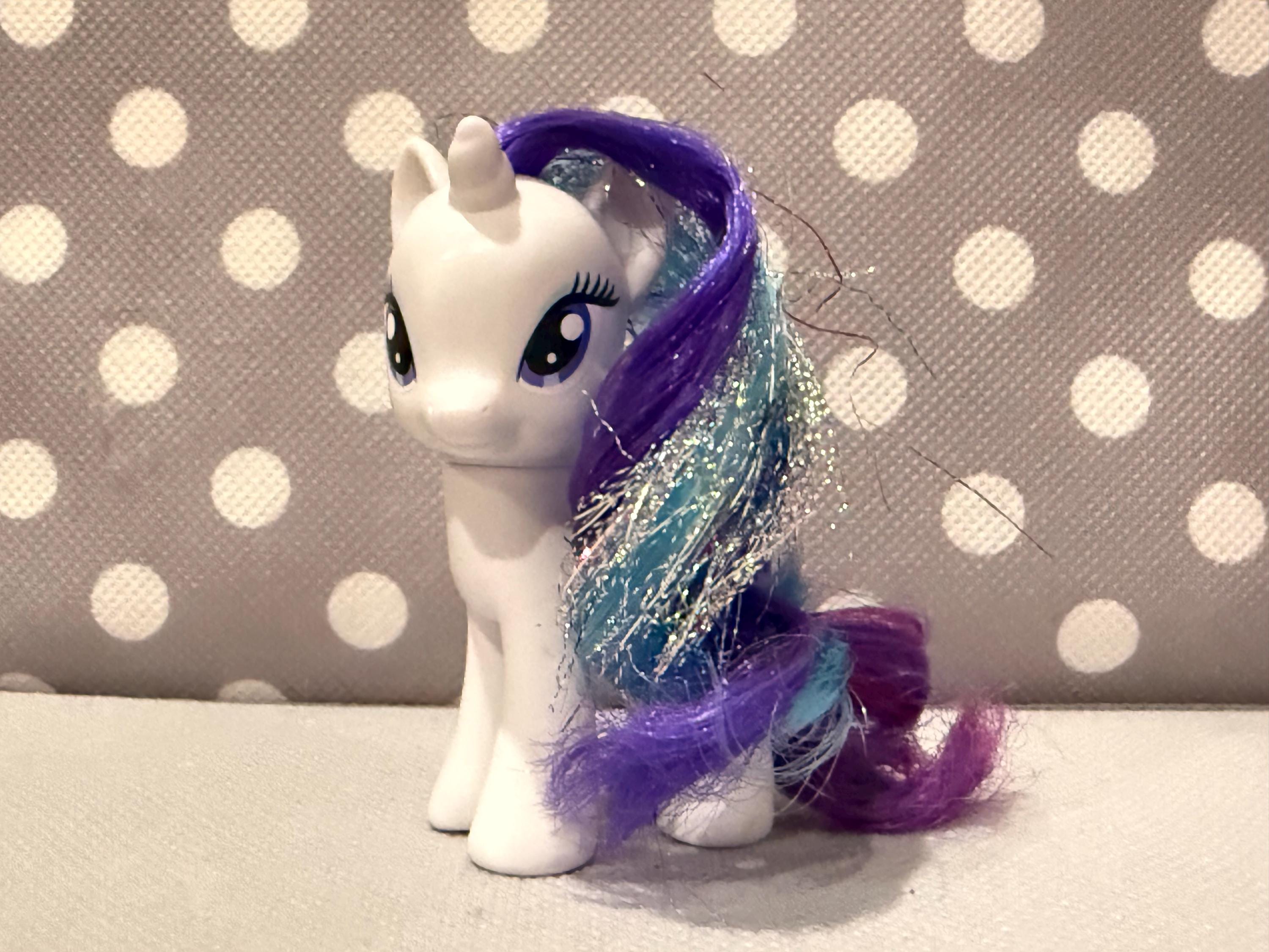 My Little Pony G4 Tinsel Hair Rainbow Power Rarity New Vintage MLP