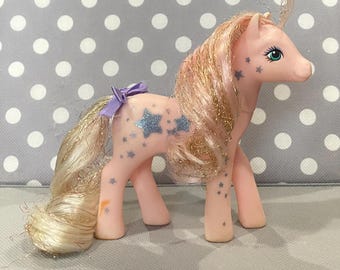 Mi pequeño pony G1 Brillante Sweetheart Sister Sunblossom Sun Blossom Vintage MLP Peach Star Glitter Sweet Heart MLP