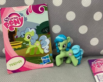 My Little Pony G4 European Exclusive Wave 2 Blind Bag TeaLove Tea Love mit Sammelkarte Neu Komplett Vintage MLP Pony Retro