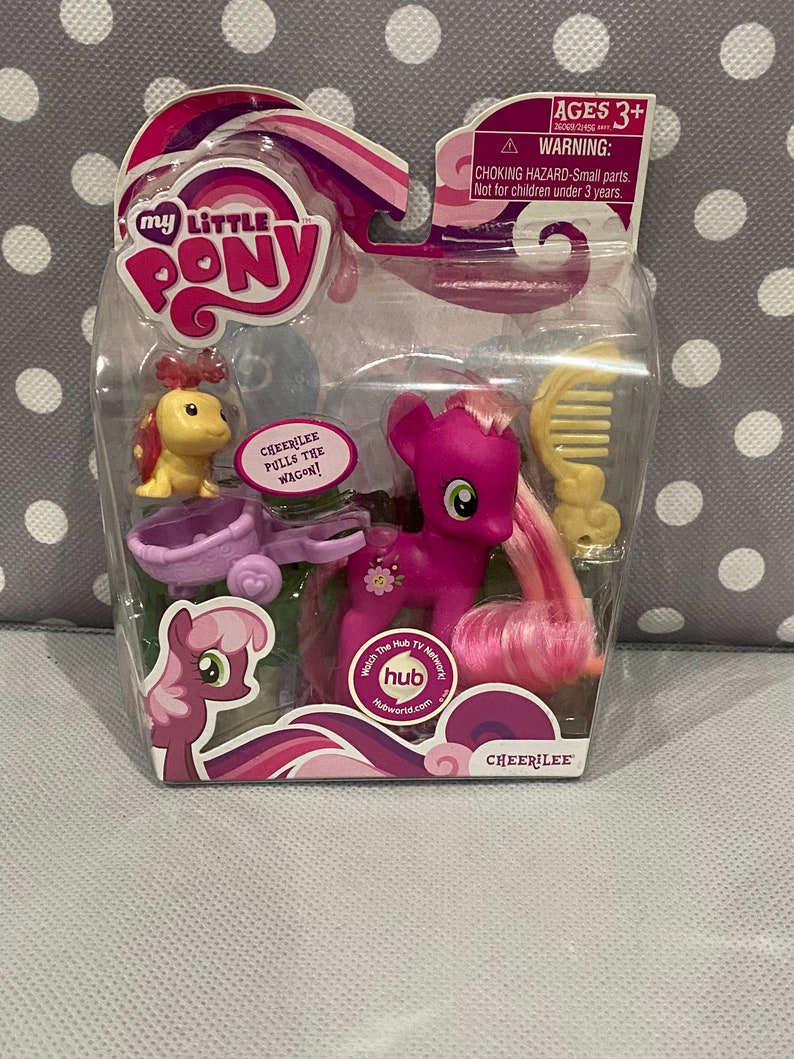 My Little Pony G4 Cheerilee NIB MIP Pet Wagon Neu Komplettes Vintage MLP Pony Retro Vintage Brushable Bild 1