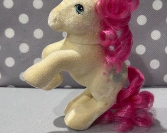 My Little Pony G1 So Soft SS Truly flocked Rearing Vintage MLP white pony MLP Retro