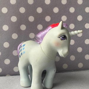 My Little Pony G1 Glitzer Einhorn Wunderkerze Vintage MLP lila Pony MLP Retro Bild 5