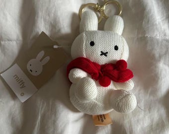 Y2K Japan Miffy Bunny Mascot Plush Keychain - Light Blue Outfit - Etsy