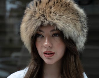 Real Fox Fur Winter Hat | Handmade Russian Style