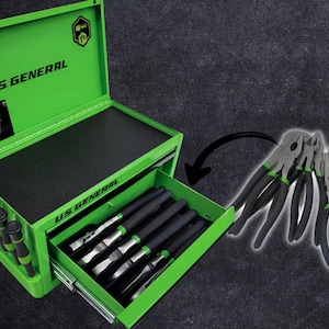 6 Pack Plier Rack | Drop-in-'Sert for Mini Toolbox | Bottom Drawer Organizer
