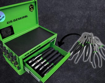 6 Pack Plier Rack | Drop-in-'Sert for Mini Toolbox | Bottom Drawer Organizer