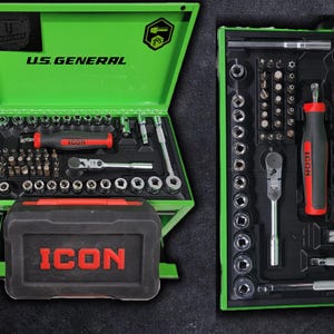 Drop-In-'Sert-52pc Compact Socket Set | Organizer for Mini Toolbox | Specifically for Icon Tool Set bild 2
