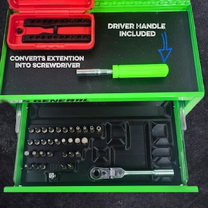 35-piece Flex-head Bit Set Organizer | Mini Toolbox Drawer Insert - Etsy