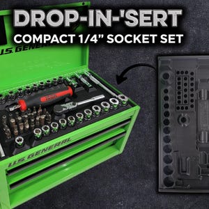 Drop-In-'Sert-52pc Compact Socket Set | Organizer for Mini Toolbox | Specifically for Icon Tool Set bild 3