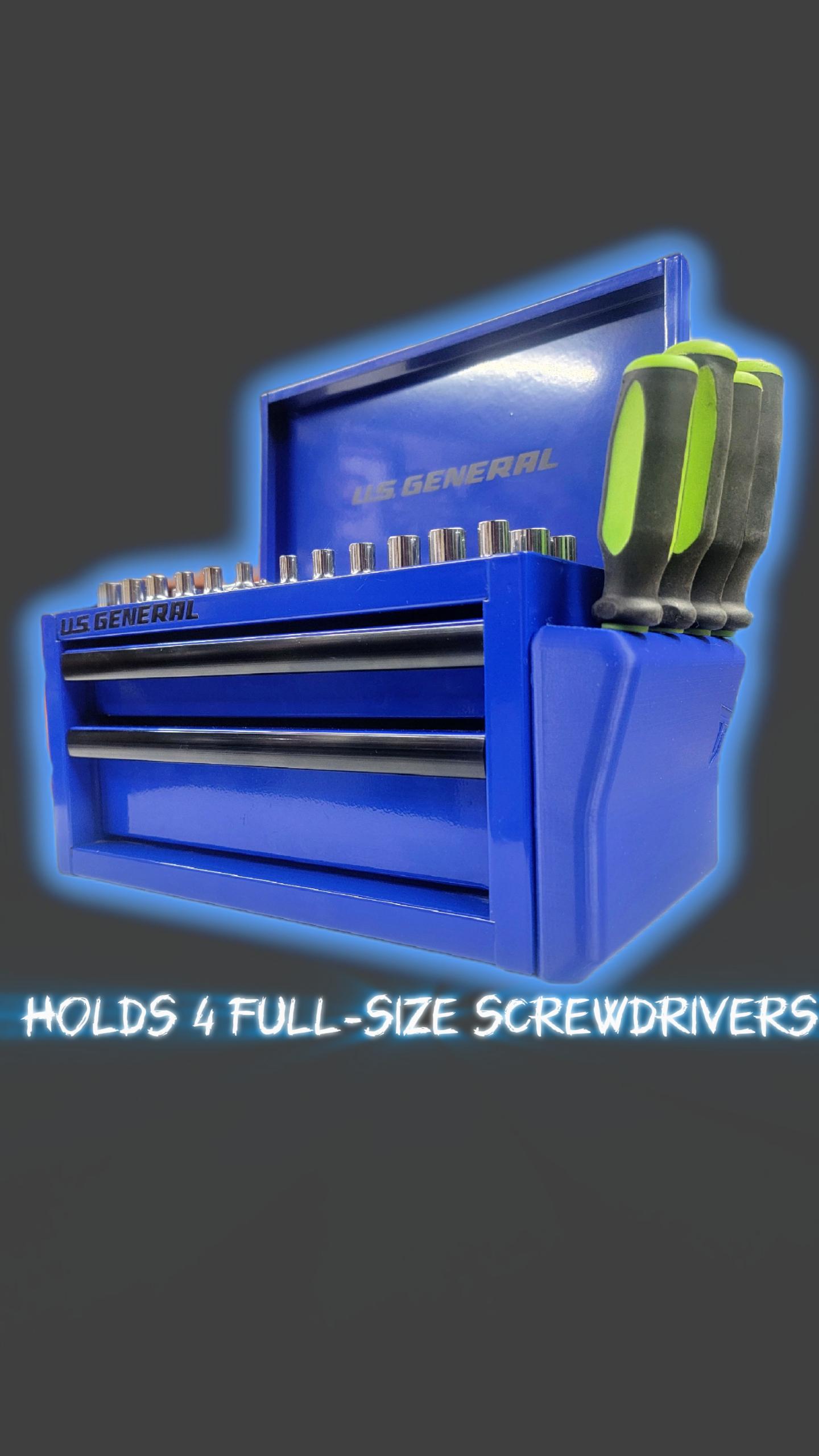 Sideloaded Screwdriver Dock | Magnetic Side Mount for Mini Toolbox