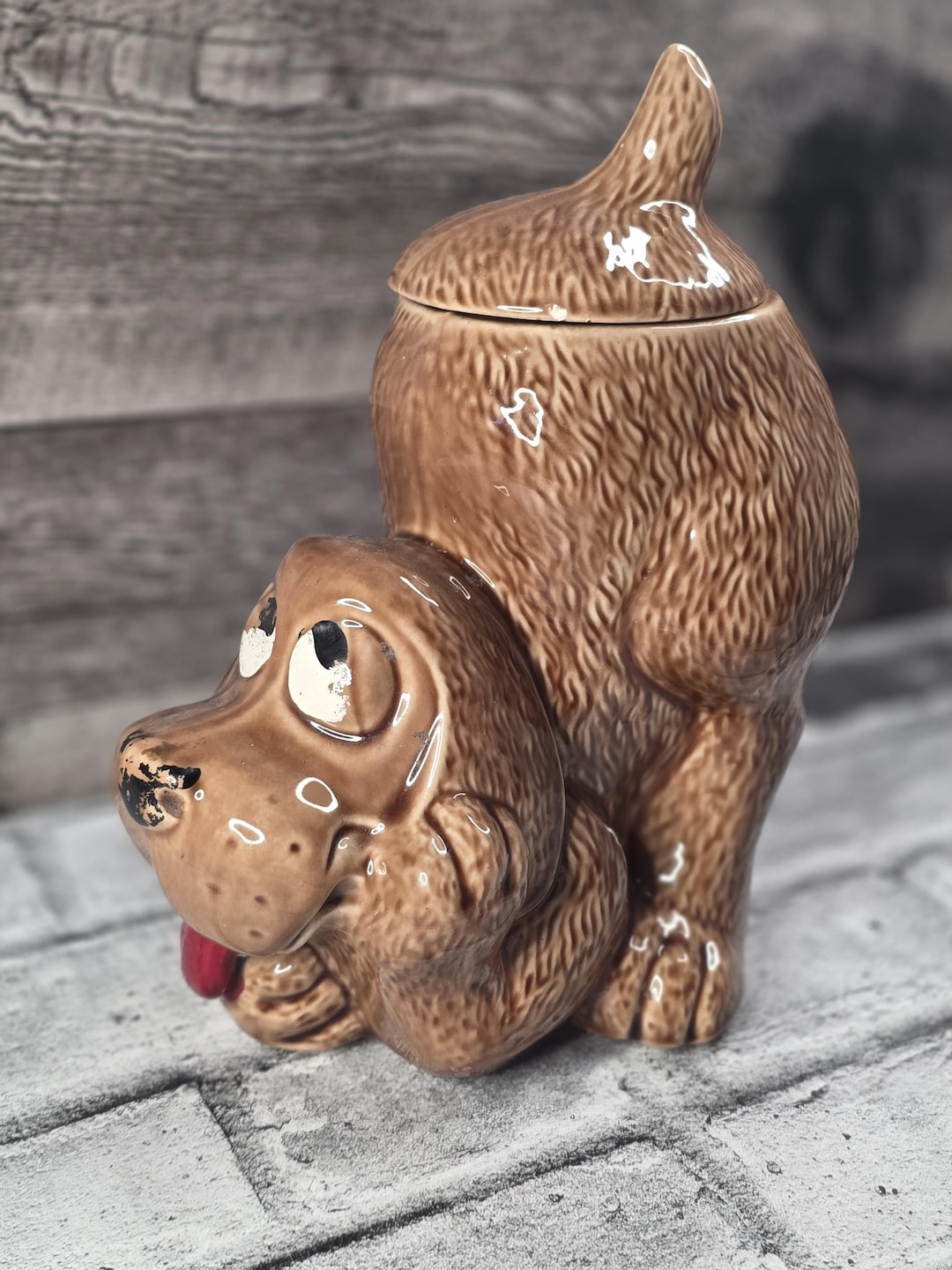 Real Mccoy, Thinking Dog Cookie Jar - Etsy