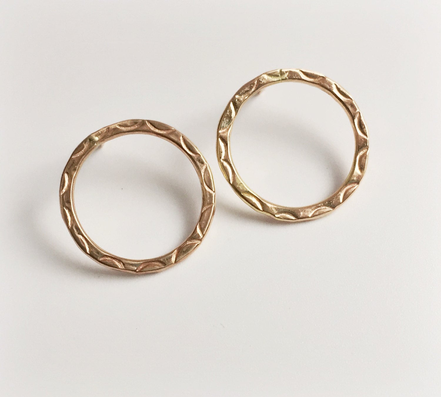 open circle earrings 14k gold fill studs minimalist | Etsy