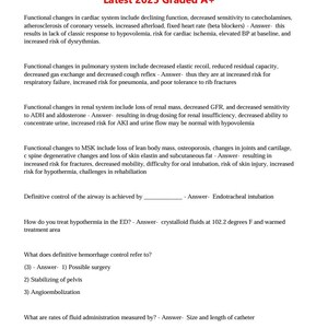 ATLS Exam Study Guide with Complete solutions  Latest 2025 Graded A+