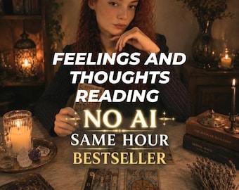 Thoughts and Feelings Reading, Tarot psychic Reading, What is He Thinking,  Psychic Love reading, same hour/day