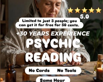 Psychic Reading Same Hour, Brutal Honest Psychic, No Sugar Coating, Accurate Clairvoyant Reading, No Tools, no ai