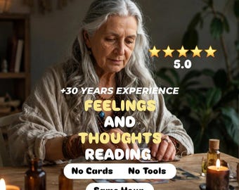 Thoughts and Feelings Reading, Tarot psychic Reading, What is He Thinking,  Psychic Love reading, same hour/day