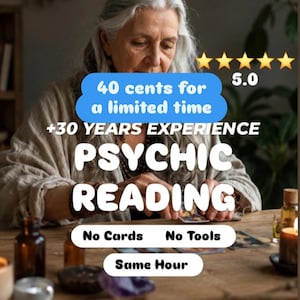Honest Psychic Reading, Same Hour Clairvoyant, No Sugar Coating, No Tools