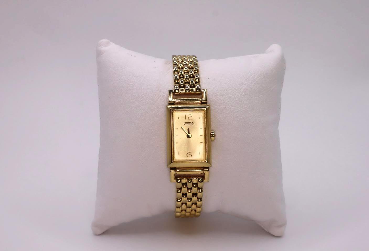 Coach Gold Women\'s Watch with rhinestone dial and “C” shoulder NWT COACH ELLIOT - Watch - gold-coloured/silver-coloured/white  main image 3