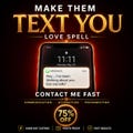 SAME DAY Make Them Text You Love Spell, Contact Me Fast,  Bring Ex Back Communication Spell, Think Of Me Obsession Attraction product logo