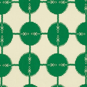 WIDE LAMINATED cotton fabric - Field Study green * (continuous by the half yard up to 2 yards) BPA free