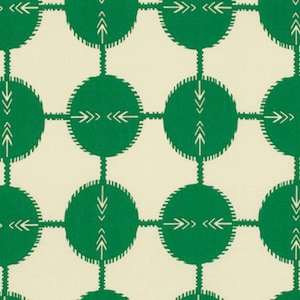 WIDE LAMINATED cotton fabric - Field Study green * (continuous by the half yard) BPA free