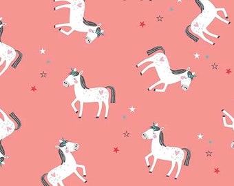 Princess Dreams Unicorn * LAMINATED Cotton Fabric - Riley Blake