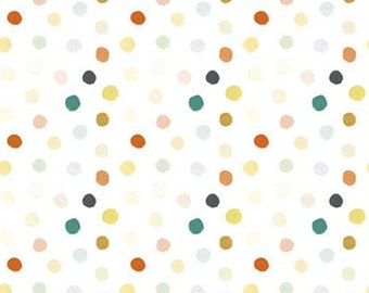 The Littlest Family’s Big Day Dots Multi - LAMINATED Cotton Fabric - Riley Blake