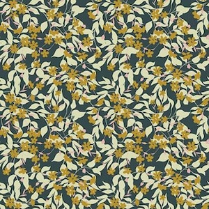 Whimsical Romance Willow Pine Vine - LAMINATED Cotton Fabric - Riley Blake